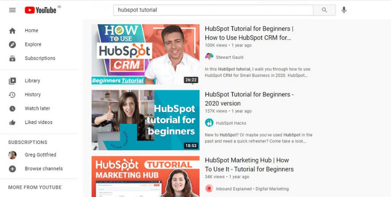Youtube videos to learn about sales tools used in sales job.